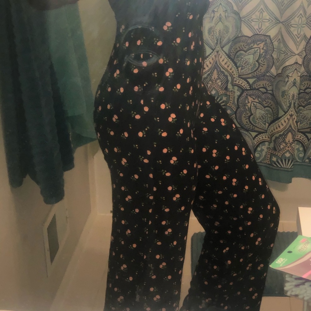 Forever 21 Floral Overalls